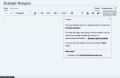 What creating a new article looks like.
