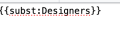 Subst: has been added to the code.